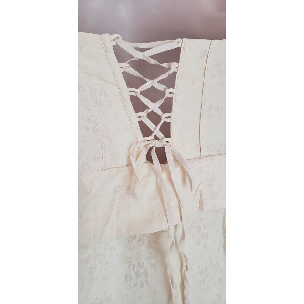 NWT STORIA DAISY EMBOSSED PRINT STRAPLESS CORSET MINI DRESS GIRLS  SIZE LARGE(8) - Picture 9 of 12